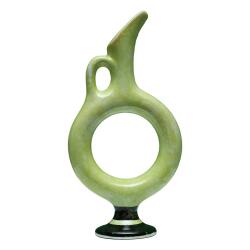 e38 EL İŞÇİLİĞİ HALKALI ÇİNİ VAZO 30*15 cm - 6426 - e38