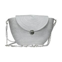 e38 EL İŞÇİLİĞİ HASIR JÜT KOL ÇANTASI 34*25 cm - 6139 - e38