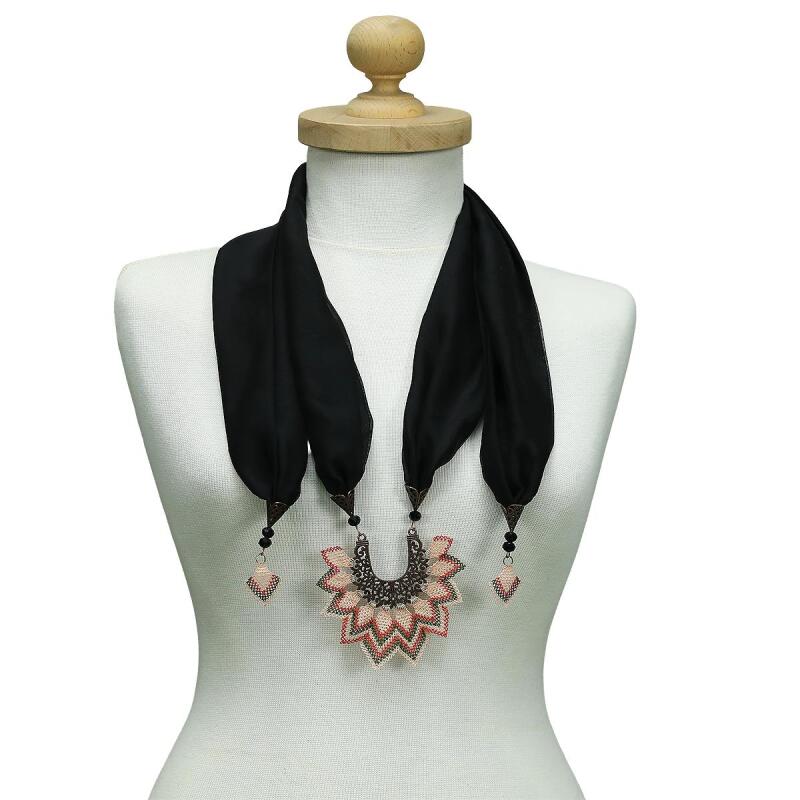 e38 EL İŞÇİLİĞİ İĞNE OYASI FULAR 190 cm-6389 - 1