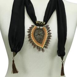 e38 EL İŞÇİLİĞİ İĞNE OYASI FULAR 190 cm-6390 - 3