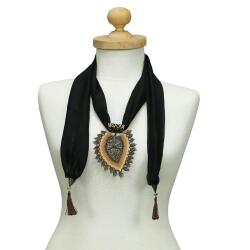 e38 EL İŞÇİLİĞİ İĞNE OYASI FULAR 190 cm-6390 - e38