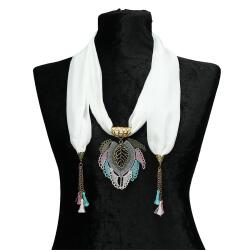 e38 EL İŞÇİLİĞİ İĞNE OYASI FULAR 190 cm-6393 - e38