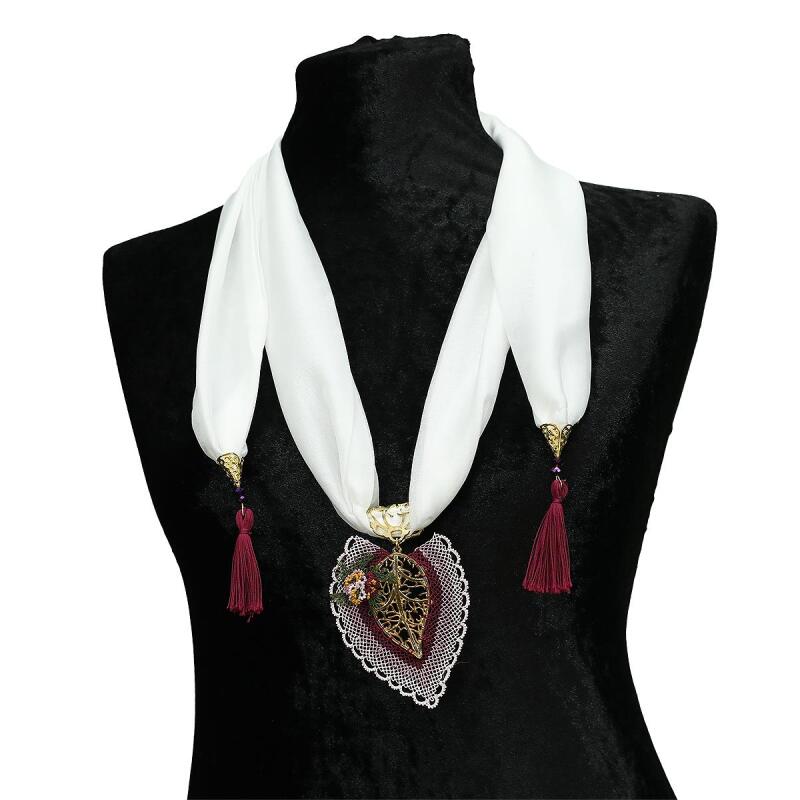 e38 EL İŞÇİLİĞİ İĞNE OYASI FULAR 190 cm-6394 - 1