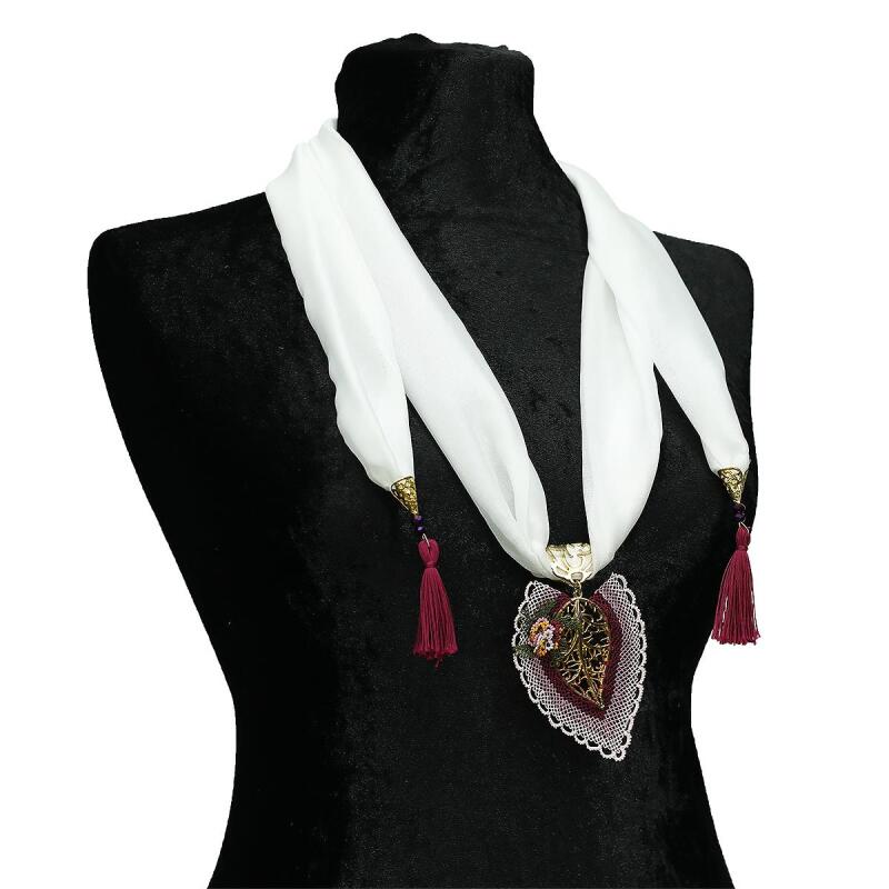 e38 EL İŞÇİLİĞİ İĞNE OYASI FULAR 190 cm-6394 - 2