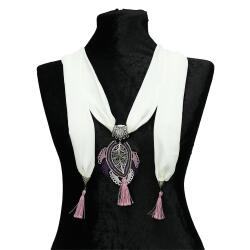 e38 EL İŞÇİLİĞİ İĞNE OYASI FULAR 190 cm-6395 - e38