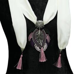 e38 EL İŞÇİLİĞİ İĞNE OYASI FULAR 190 cm-6395 - 3