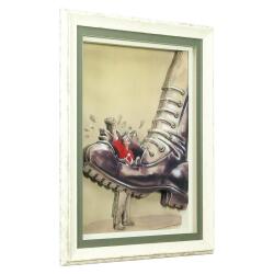 e38 EL İŞÇİLİĞİ KAĞIT RÖLYEF TABLO 65x86 CM - 6340 - 2