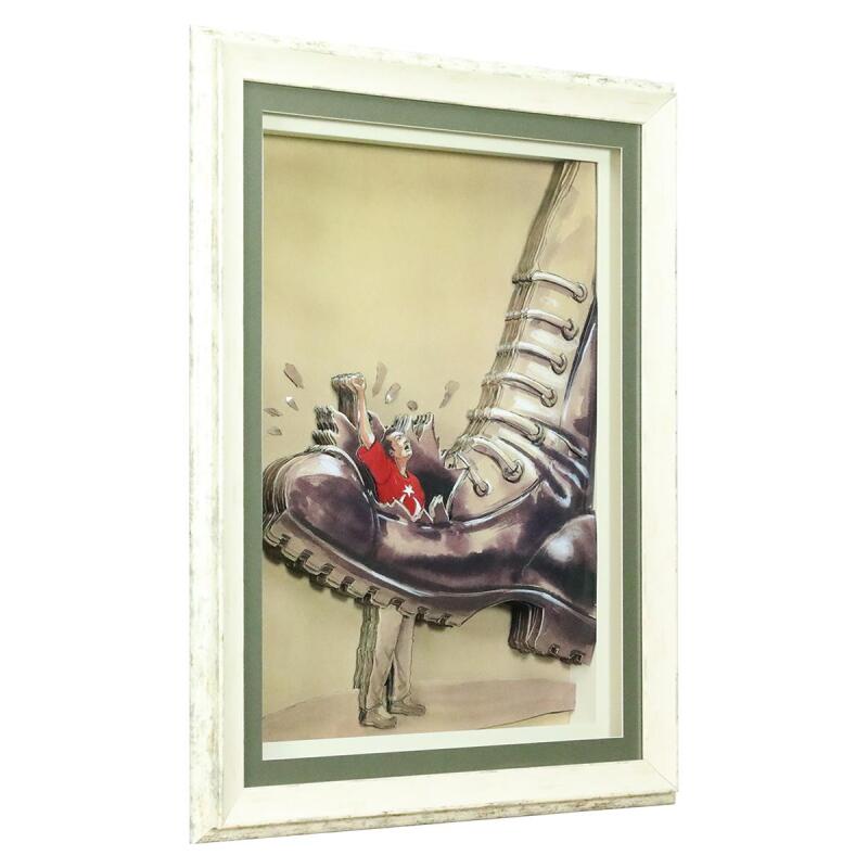 e38 EL İŞÇİLİĞİ KAĞIT RÖLYEF TABLO 65x86 CM - 6340 - 2