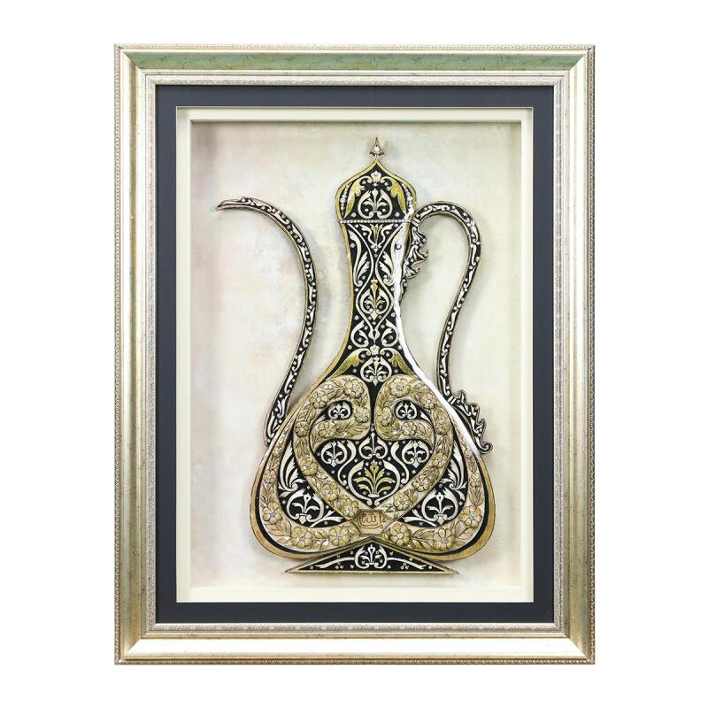 e38 EL İŞÇİLİĞİ KAĞIT ROLYEF TABLO 66x85 cm - 6225 - 1