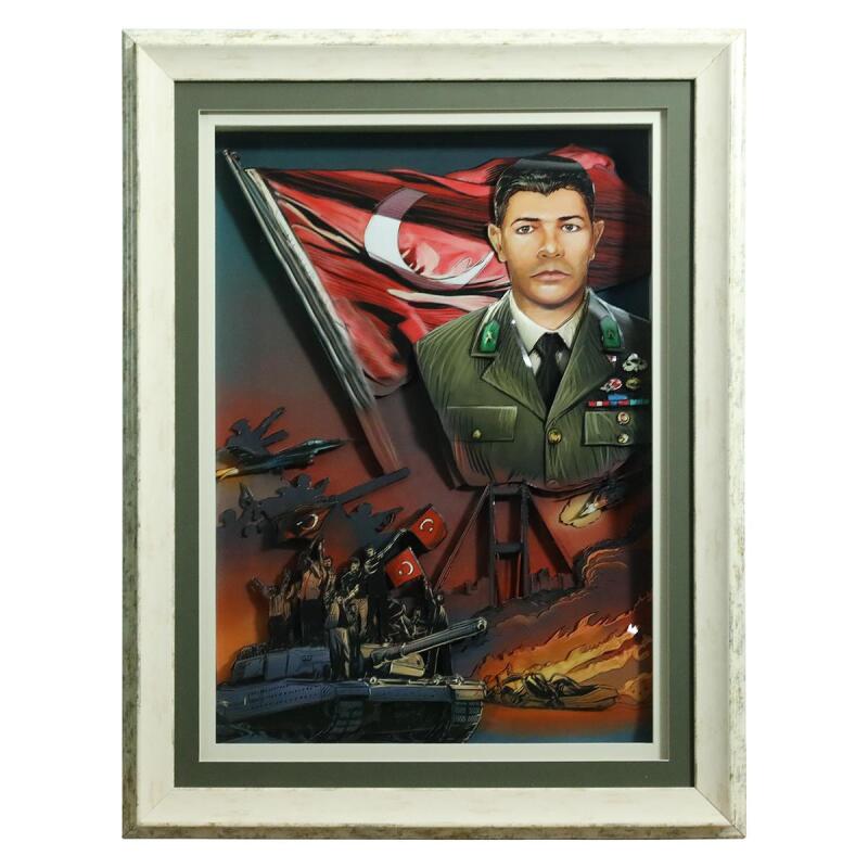 e38 EL İŞÇİLİĞİ KAĞIT RÖLYEF TABLO 66x86 CM - 6344 - 1