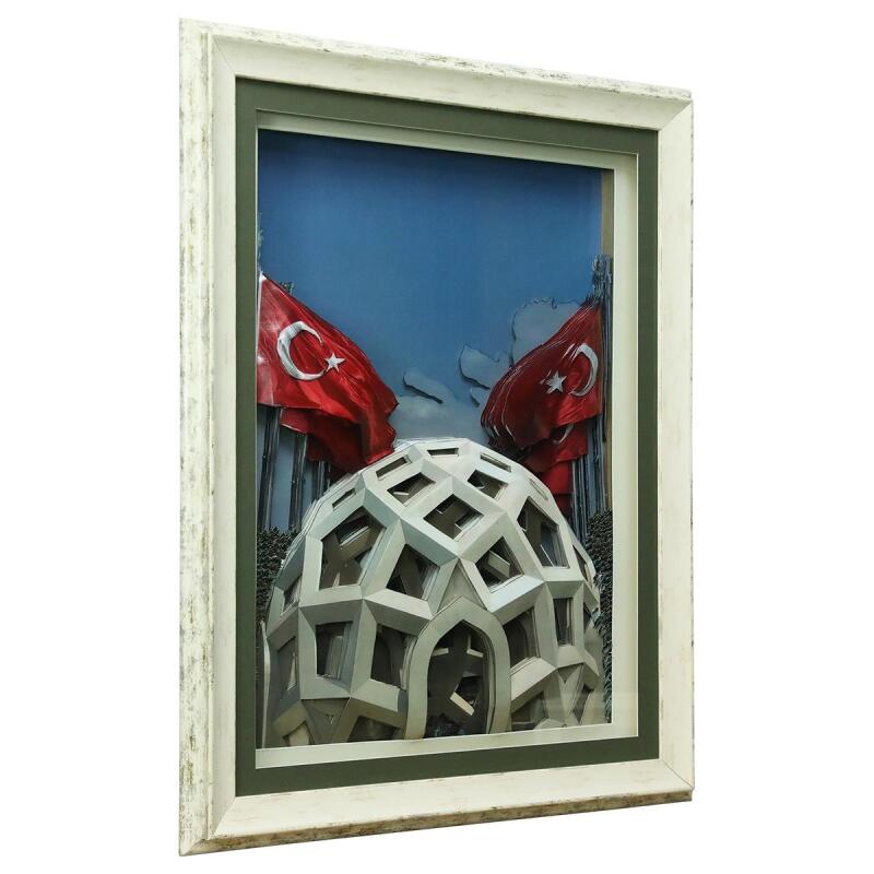 e38 EL İŞÇİLİĞİ KAĞIT RÖLYEF TABLO 66x86 CM - 6347 - 2