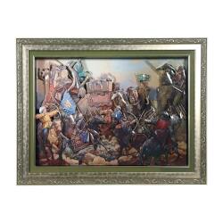 e38 EL İŞÇİLİĞİ KAĞIT ROLYEF TABLO 85 x 65 cm - 6082 - e38