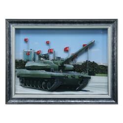 e38 EL İŞÇİLİĞİ KAĞIT RÖLYEF TABLO ALTAY TANK 82x62 cm - 6004 - e38
