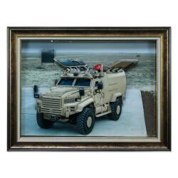 e38 EL İŞÇİLİĞİ KAĞIT RÖLYEF TABLO EJDER 82x62 cm - 6003 - e38