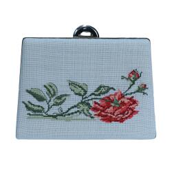 e38 EL İŞÇİLİĞİ KANEVİÇE İŞİ PÖRTFÖY ÇANTA 19*14*5 cm - 6491 - e38