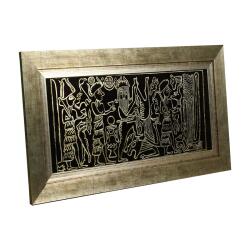 e38 EL İŞÇİLİĞİ ANADOLU MÜHÜRLERİ CAM BOYAMA TABLO 71*38 CM -6438 - 2