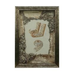 e38 EL İŞÇİLİĞİ ÇARIK RİTON KUMAŞ BOYAMA TABLO 70*50 CM -6435 - e38