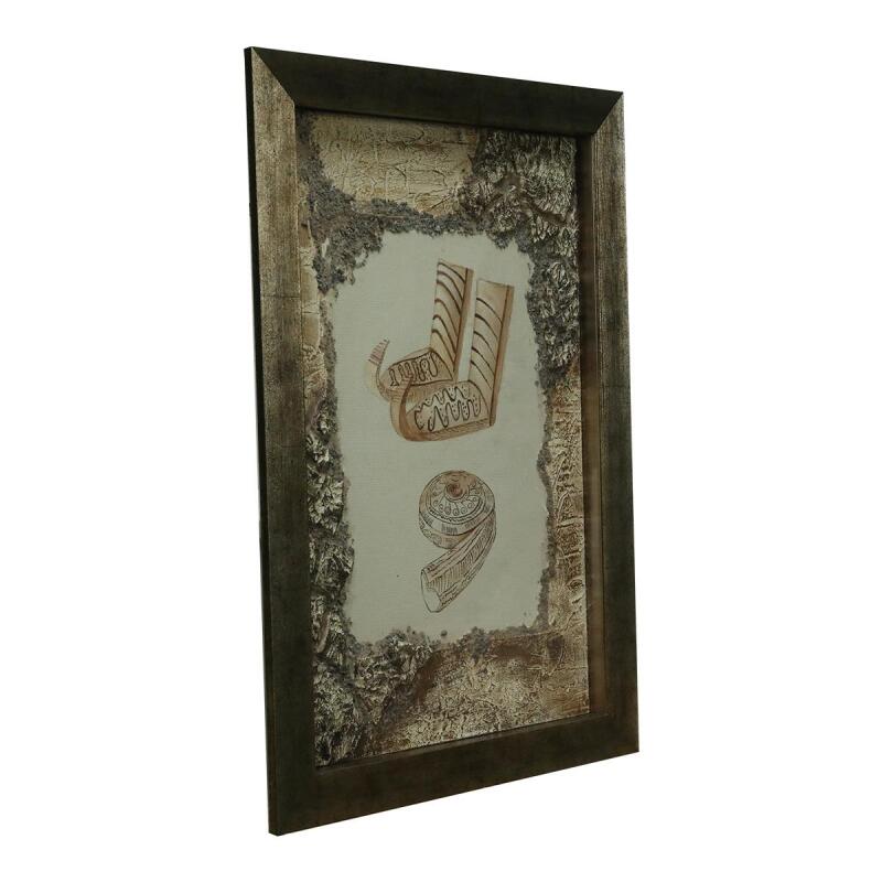 e38 EL İŞÇİLİĞİ ÇARIK RİTON KUMAŞ BOYAMA TABLO 70*50 CM -6435 - 2