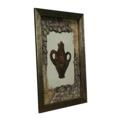 e38 EL İŞÇİLİĞİ ÇİFT ANTİLOPLU TESTİ KUMAŞ BOYAMA TABLO 70*50 CM -6434 - 2