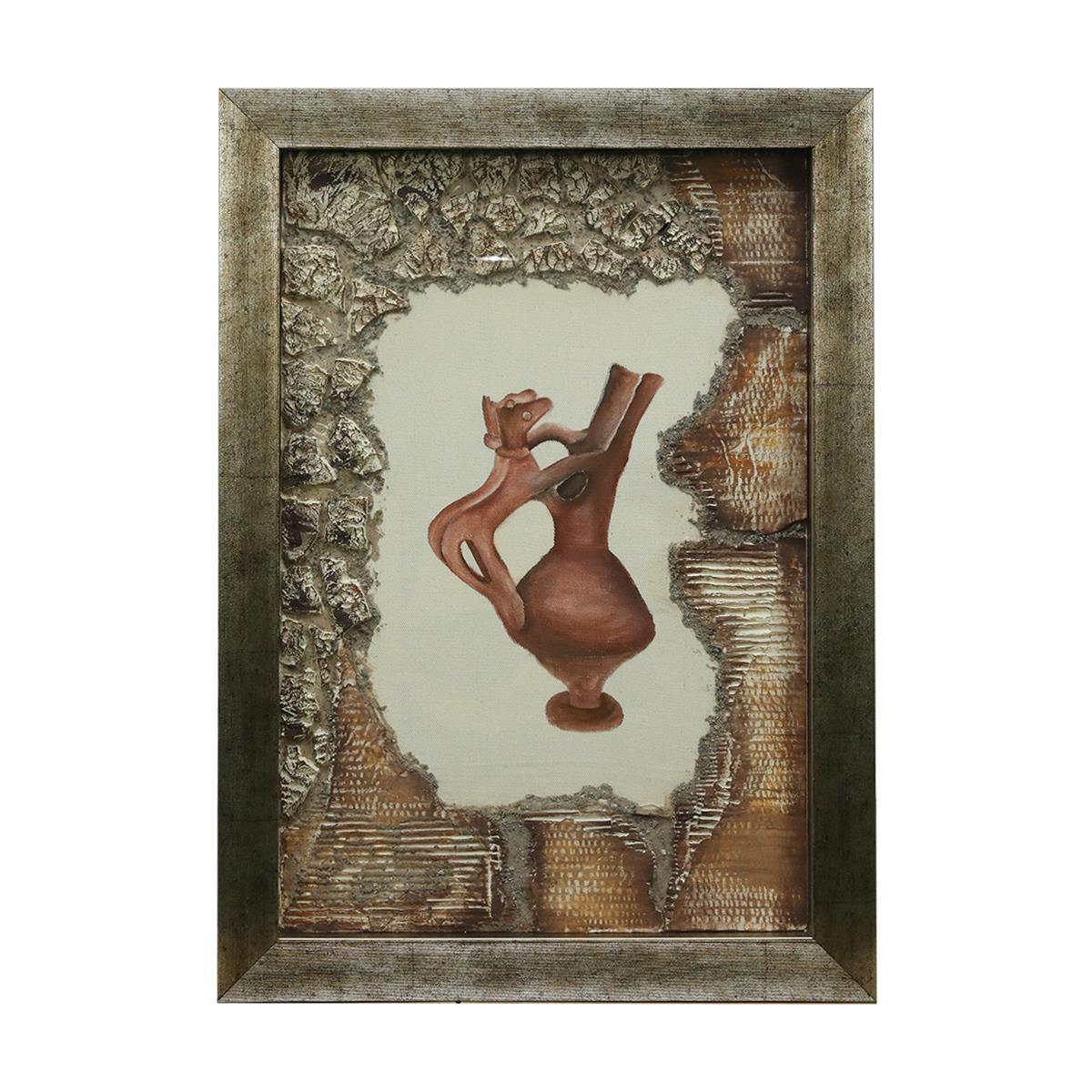 e38 EL İŞÇİLİĞİ KÜLT KABI - RİTON  KUMAŞ BOYAMA TABLO 70*50 CM -6440