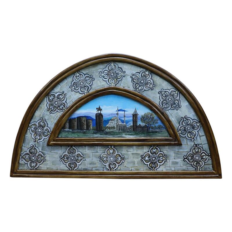 e38 EL İŞÇİLİĞİ KAYSERİ TEMALI SERAMİK TABLO 84*44 CM-6480 - 1