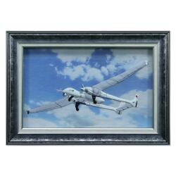 e38 EL İŞÇİLİĞİ KIRKYAMA TABLO AKSUNGUR SİHA 70x50 cm - 5997 - e38