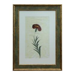 e38 EL İŞÇİLİĞİ KIRMIZI KARANFİL EBRU TABLO 47*35 CM-6467 - e38