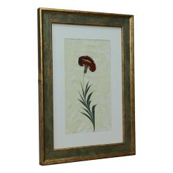 e38 EL İŞÇİLİĞİ KIRMIZI KARANFİL EBRU TABLO 47*35 CM-6467 - 2