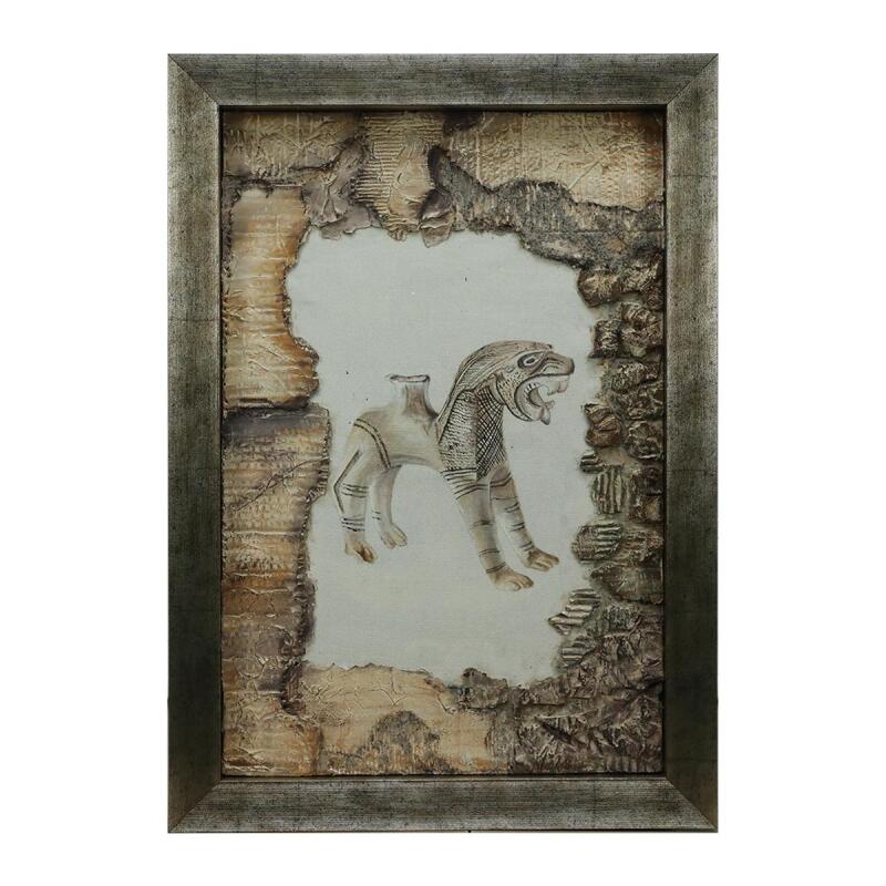 e38 EL İŞÇİLİĞİ KUMAŞ BOYAMA TABLO 70*50 CM -6478 - 1