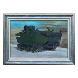 e38 EL İŞÇİLİĞİ KUMAŞ BOYAMA TABLO ZAHA 70x50 cm - 5989 - e38