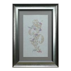 e38 EL İŞÇİLİĞİ KUŞLU SAZYOLU TABLO - 40*56 CM - 6543 - e38
