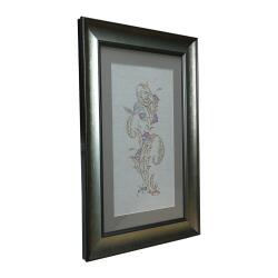 e38 EL İŞÇİLİĞİ KUŞLU SAZYOLU TABLO - 40*56 CM - 6543 - 2