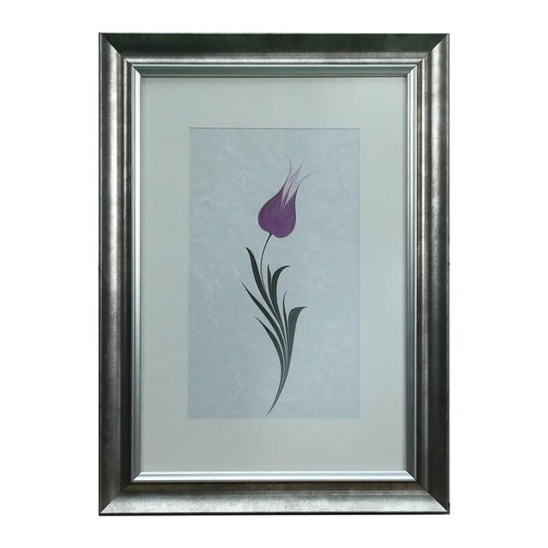 e38 EL İŞÇİLİĞİ LALE EBRU TABLO 50*36 CM-6455 - 1