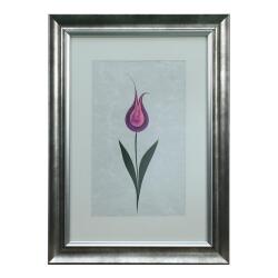 e38 EL İŞÇİLİĞİ LALE EBRU TABLO 50*36 CM-6456 - e38