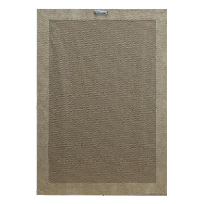 e38 EL İŞÇİLİĞİ LALE FORMUNDA ALLAH LAFZI EBRU TABLO - 37*54 CM - 6558 - 3
