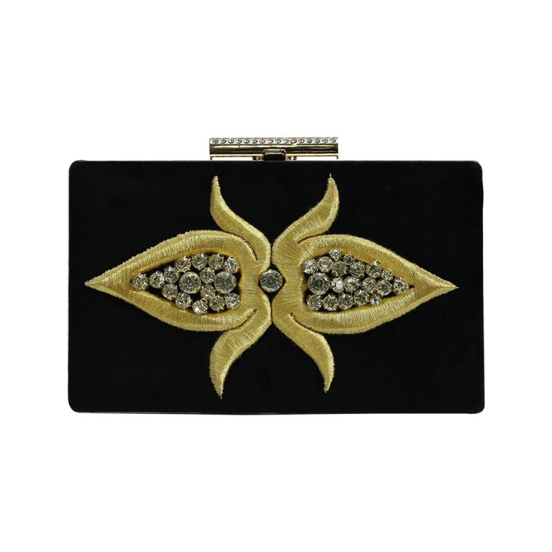 e38 EL İŞÇİLİĞİ MARAŞ İŞİ PÖRTFÖY ÇANTA 12x20 cm-6399 - 1