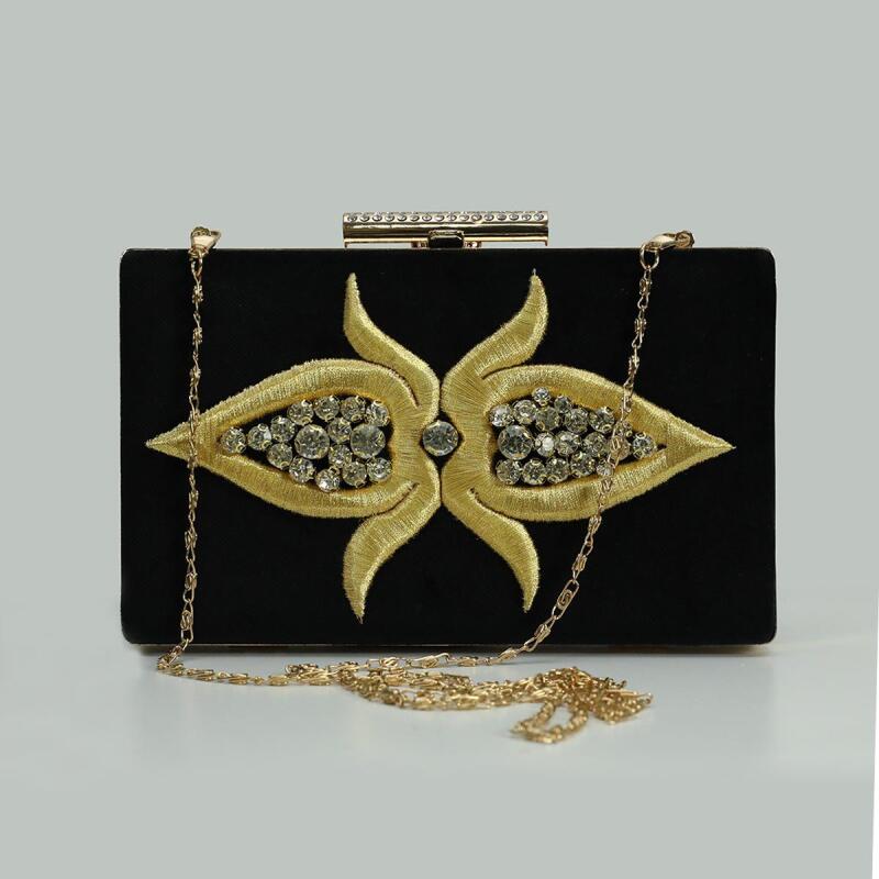 e38 EL İŞÇİLİĞİ MARAŞ İŞİ PÖRTFÖY ÇANTA 12x20 cm-6399 - 2