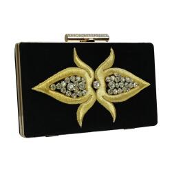 e38 EL İŞÇİLİĞİ MARAŞ İŞİ PÖRTFÖY ÇANTA 12x20 cm-6399 - 3