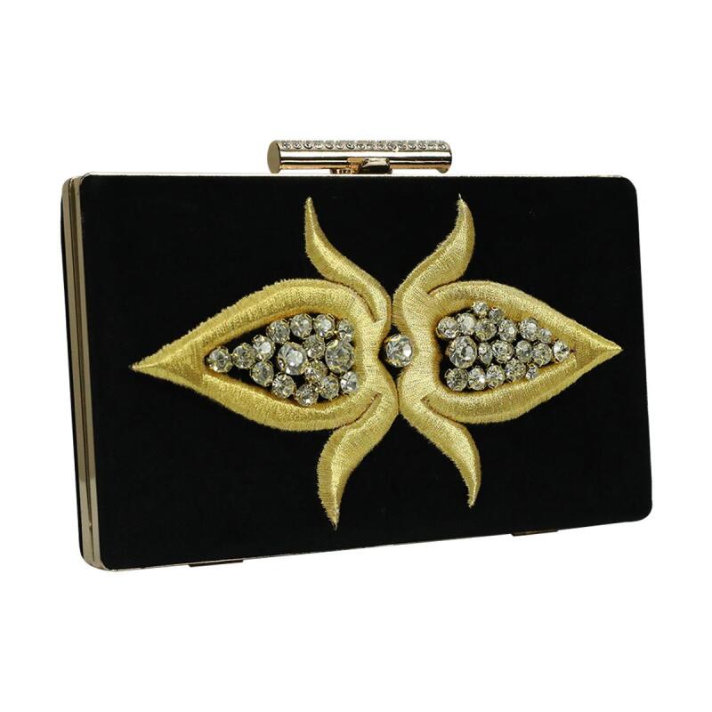 e38 EL İŞÇİLİĞİ MARAŞ İŞİ PÖRTFÖY ÇANTA 12x20 cm-6399 - 3