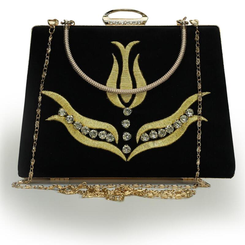 e38 EL İŞÇİLİĞİ MARAŞ İŞİ PÖRTFÖY ÇANTA 14x20 cm-6397 - 2