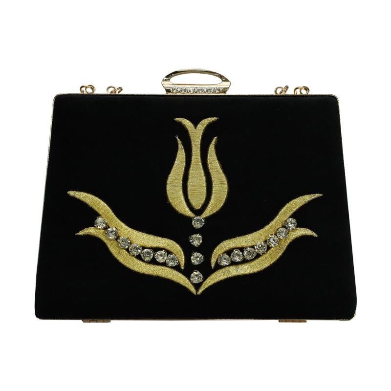 e38 EL İŞÇİLİĞİ MARAŞ İŞİ PÖRTFÖY ÇANTA 14x20 cm-6397 - 1