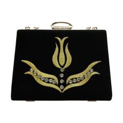 e38 EL İŞÇİLİĞİ MARAŞ İŞİ PÖRTFÖY ÇANTA 14x20 cm-6397 - 1