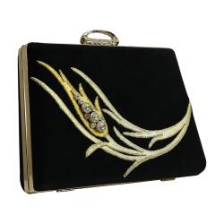 e38 EL İŞÇİLİĞİ MARAŞ İŞİ PÖRTFÖY ÇANTA 14x20 cm-6398 - 3