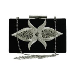 e38 EL İŞÇİLİĞİ MARAŞ İŞİ PÖRTFÖY ÇANTA 14x20 cm-6401 - 2