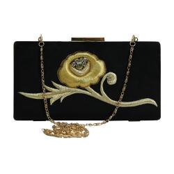 e38 EL İŞÇİLİĞİ MARAŞ İŞİ PÖRTFÖY ÇANTA 14x22 cm-6400 - 2