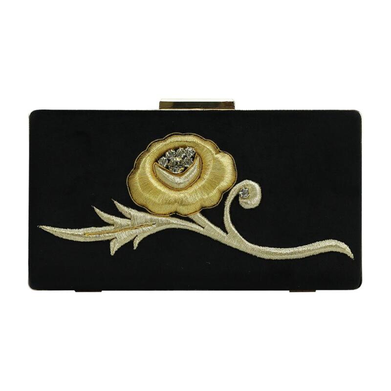 e38 EL İŞÇİLİĞİ MARAŞ İŞİ PÖRTFÖY ÇANTA 14x22 cm-6400 - 1