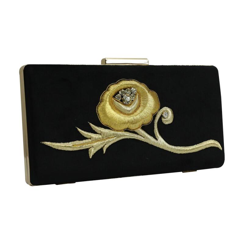 e38 EL İŞÇİLİĞİ MARAŞ İŞİ PÖRTFÖY ÇANTA 14x22 cm-6400 - 3