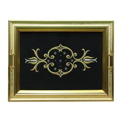 e38 EL İŞÇİLİĞİ MARAŞ İŞİ TEPSİ 37*52 CM - 6287 - 1