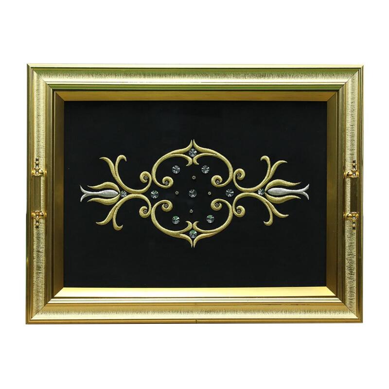 e38 EL İŞÇİLİĞİ MARAŞ İŞİ TEPSİ 37*52 CM - 6287 - 1