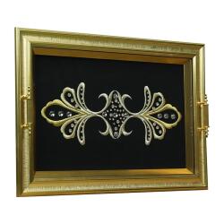 e38 EL İŞÇİLİĞİ MARAŞ İŞİ TEPSİ 39*49 CM - 6288 - 2
